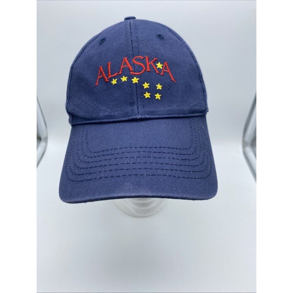 Alaska Blue Baseball Cap Hat Hook & Loop Artic Circle Enterprises